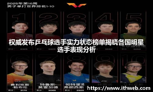 权威发布乒乓球选手实力状态榜单揭晓各国明星选手表现分析